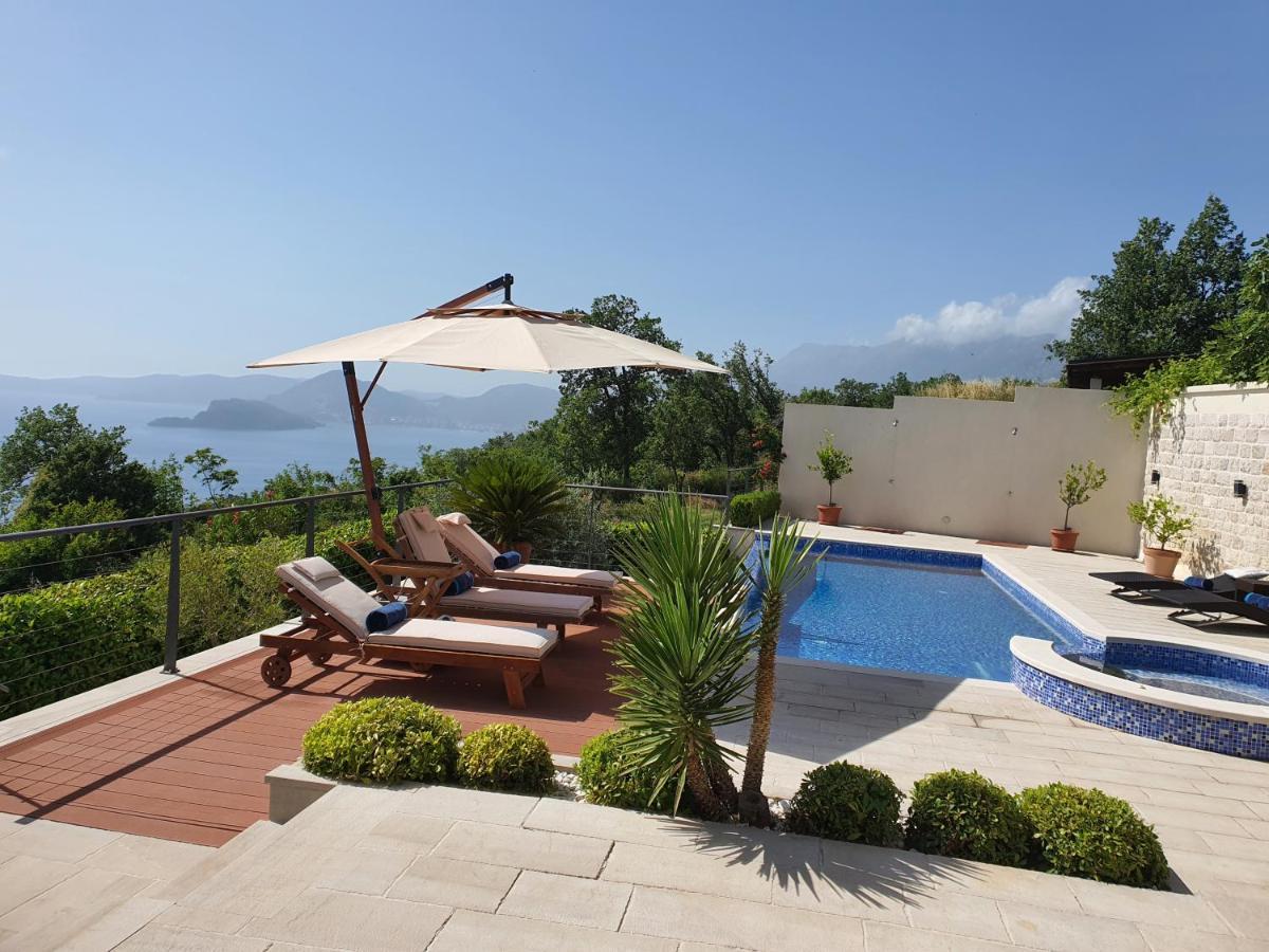 Luxury Villa Crystal Blue Sveti Stefan Esterno foto